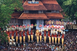 Vadakkumnathan Temple in the district of Thrissur / Kerala - India.