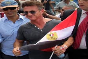 American actor Sean Penn in Cairo